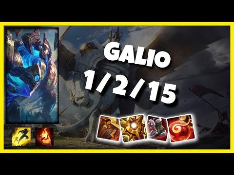 Galio 10.25 Gameplay Challenger Replay S11 Support (1/2/15) - KOREAN