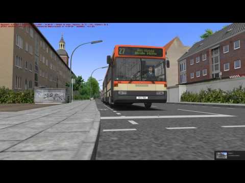 Omsi 2 Mercedes-Benz O405G Ahlheim & Laurenzbach line 27 Osterfelder Markt - Heide