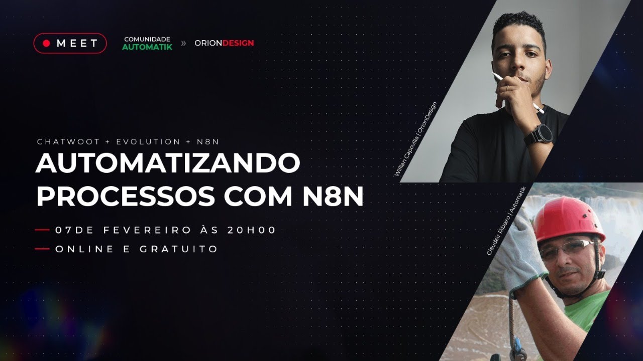 CHATWOOT + EVOLUTION + N8N || Automatizando Processos com N8N com OrionDesign