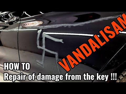 Repair of damage from the key/No painting