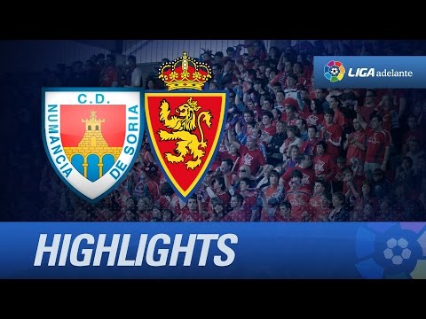 Resumen de CD Numancia (2-0) Real Zaragoza - HD
