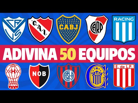 ADIVINA EL EQUIPO DE FUTBOL ARGENTINO ⚽️  ADIVINA EL NOMBRE DEL EQUIPO DE FUTBOL QUIZ