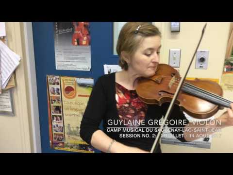 Guylaine Grégoire, professeur de violon inspirante!
