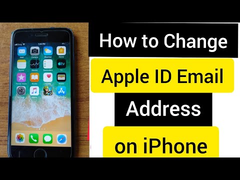 how do i change my apple id email address on my phone