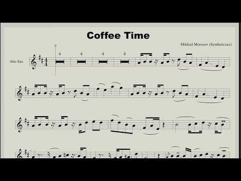 Syntheticsax - Coffee time (sheet music for saxophone alto)