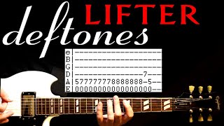 Deftones Lifter Guitar Lesson / Guitar Tabs / Guitar Tutorial / Guitar Chords / Guitar Cover