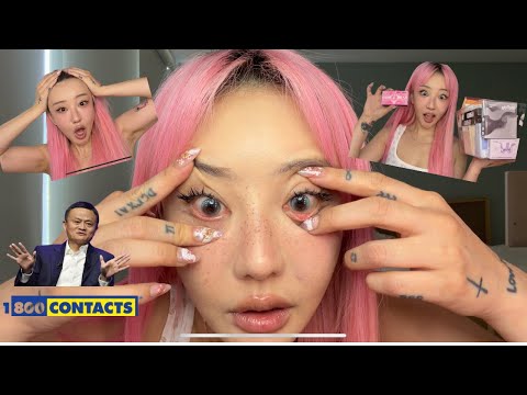 1ドルで買える中国製コンタクトレンズを試してみた（タオバオ開封レビュー） (Trying $1 Chinese contact lenses so you don’t have to (Taobao try on haul))