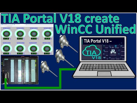 TIA Portal V18 Unified connect with PLC S7-300 analog input and temperature sensors