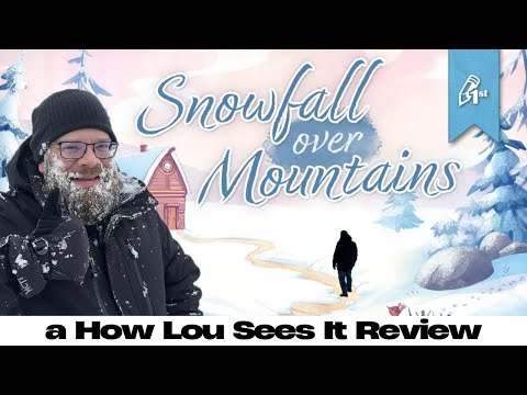 Like New Fallen Snow - An Amazing Fresh and Crisp Solo Game - Snowfall over Mountains - a How Lou Sees It Review