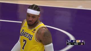Carmelo Anthony and Malik Monk Consecutives Impossible Shots! Lakers vs Hornets | 11/8/21 #Lakers