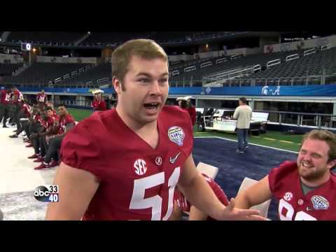 #CFBPlayoff 2015-16:  Alabama players at #CottonBowl Media Day