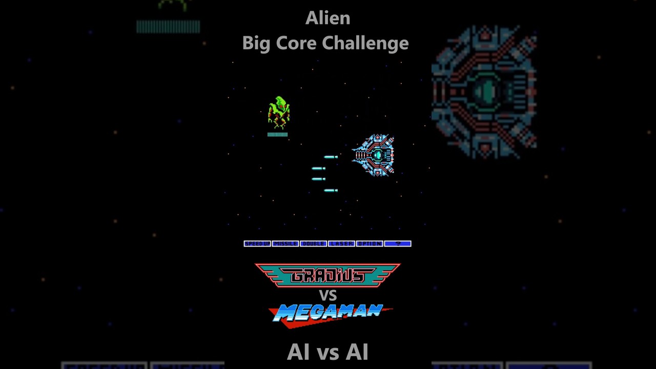 Alien vs Big Core (Gradius) | Mega Man Bosses CPU Battle