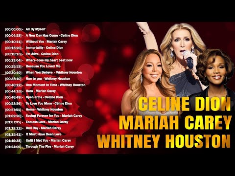 Greatest Hits 80s 90s 💖 Whitney Houston, Mariah Carey, Celine Dion Full Live Best of World Divas