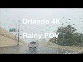 Orlando FL POV 4k Rain