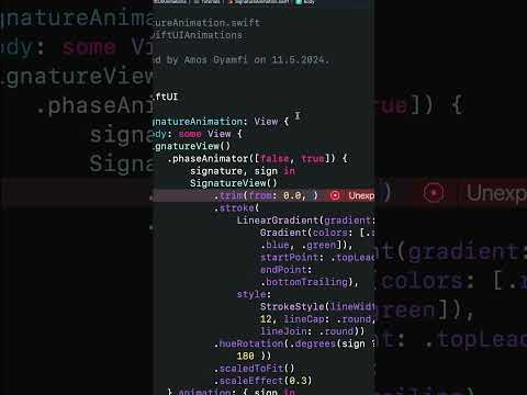 SwiftUI Path Trimming Animation #swiftui #animation #swift #xcode