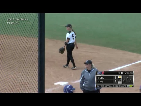 2017 GAC Softball Tournament - #1 Harding vs. #8 Ouachita