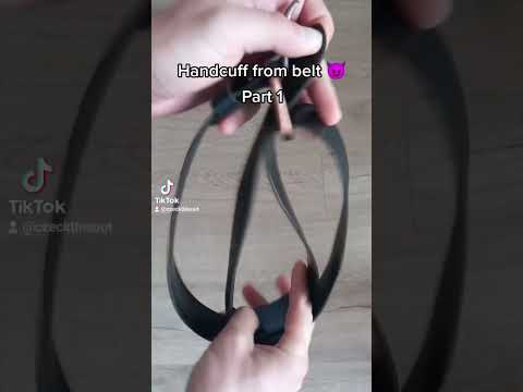 Belt handcuff #handcuff #belt #czeckthisout #tactical #survival #military #restraint #howto #test