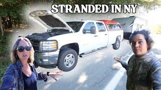 Our Truck IS SMOKING! Scared & Broke Down on the Side of the Road