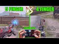 5 FINGER VS 4 FINGER🔥 Which is the best!! HANDCAM | PUBG Mobile!