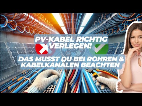 ⚡ PV-Kabel richtig verlegen! Das musst du bei Rohren & Kabelkanälen beachten 🚀 So geht’s richtig!