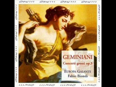 Geminiani. Concerto Grosso Op. 3 No. 1 (Europa Galante)