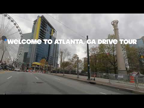 Atlanta- Driving Downtown - Georgia USA