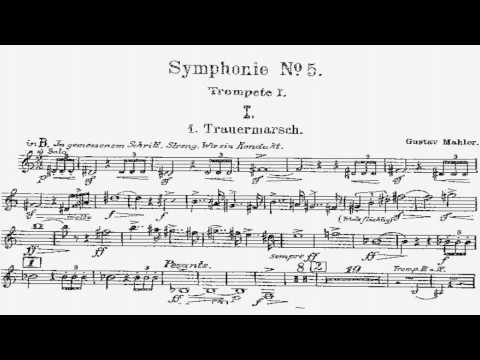 Phil Smith - Mahler 5 trumpet excerpt w/sheet music