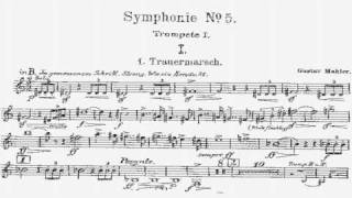 Phil Smith - Mahler 5 trumpet excerpt w/sheet music