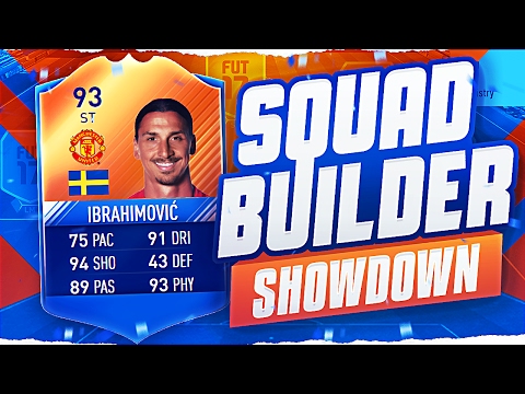 FIFA 17 SQUAD BUILDER SHOWDOWN!!! 93 RATED MOTM IBRAHIMOVIC!!