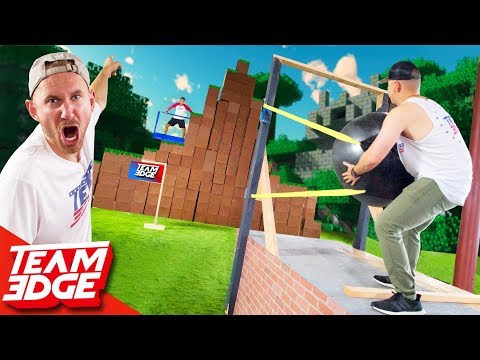 Shoot the Person in The GIANT Minecraft Fort!!