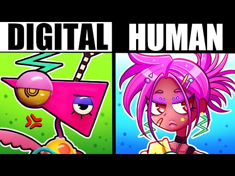 if The Amazing Digital Circus characters were HUMAN #2
