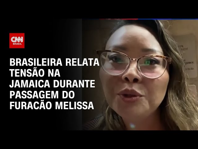 Brasileira relata tensão na Jamaica durante passagem do furacão Melissa | CNN PRIME TIME