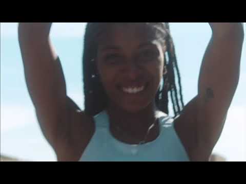 PEBE Football Video of Model in Sports Bra