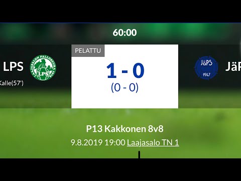 P13 Kakkonen 8v8: LPS - JäPS/Utd 9.8.2019