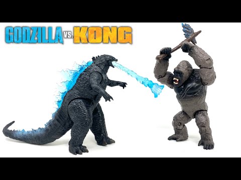 Godzilla Vs Kong Figure Review Kong W/ Battle Axe & Godzilla Heat Wave Double Review