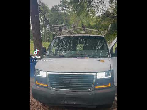 Chevy Express Grille conversion and upgraded headlights