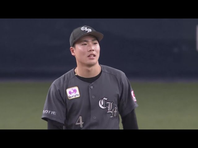 【9回裏】まさにプロの技!! マリーンズ・友杉篤輝 同点のピンチを凌ぐ冷静なプレー!!  2024年8月24日 オリックス・バファローズ 対 千葉ロッテマリーンズ