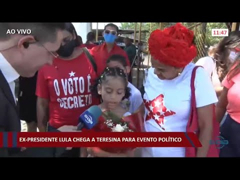 Ex-Presidente Lula chega a Teresina para evento político 03 08 2022