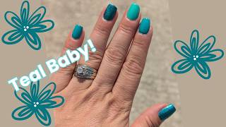 Teal Nails Baby! Beautiful Teal Skittle Mani | #nails #polishalong #holotaco