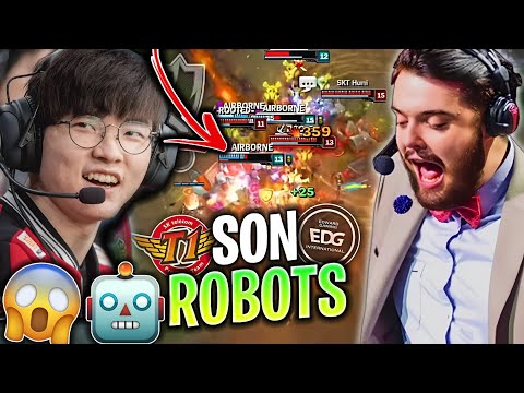EL FAMOSO *SON ROBOTS* de IBAI a FAKER y SKT!🤖😱| EDG vs SKT T1 MUNDIAL 2017 | CASTEO HISTÓRICO IBAI