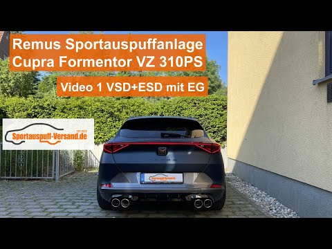 Remus Sportauspuffanlage ab OPF Cupra Formentor VZ - Video 1 (VSD+ESD, mit EG)