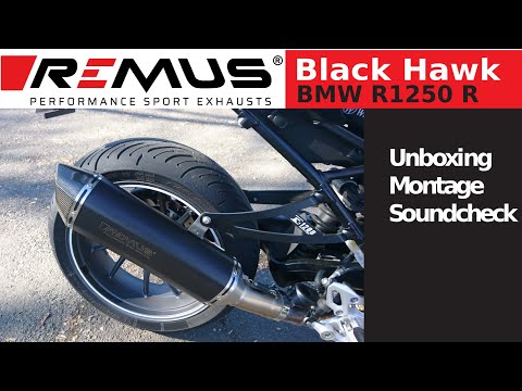 Remus Black Hawk für die BMW R1250R