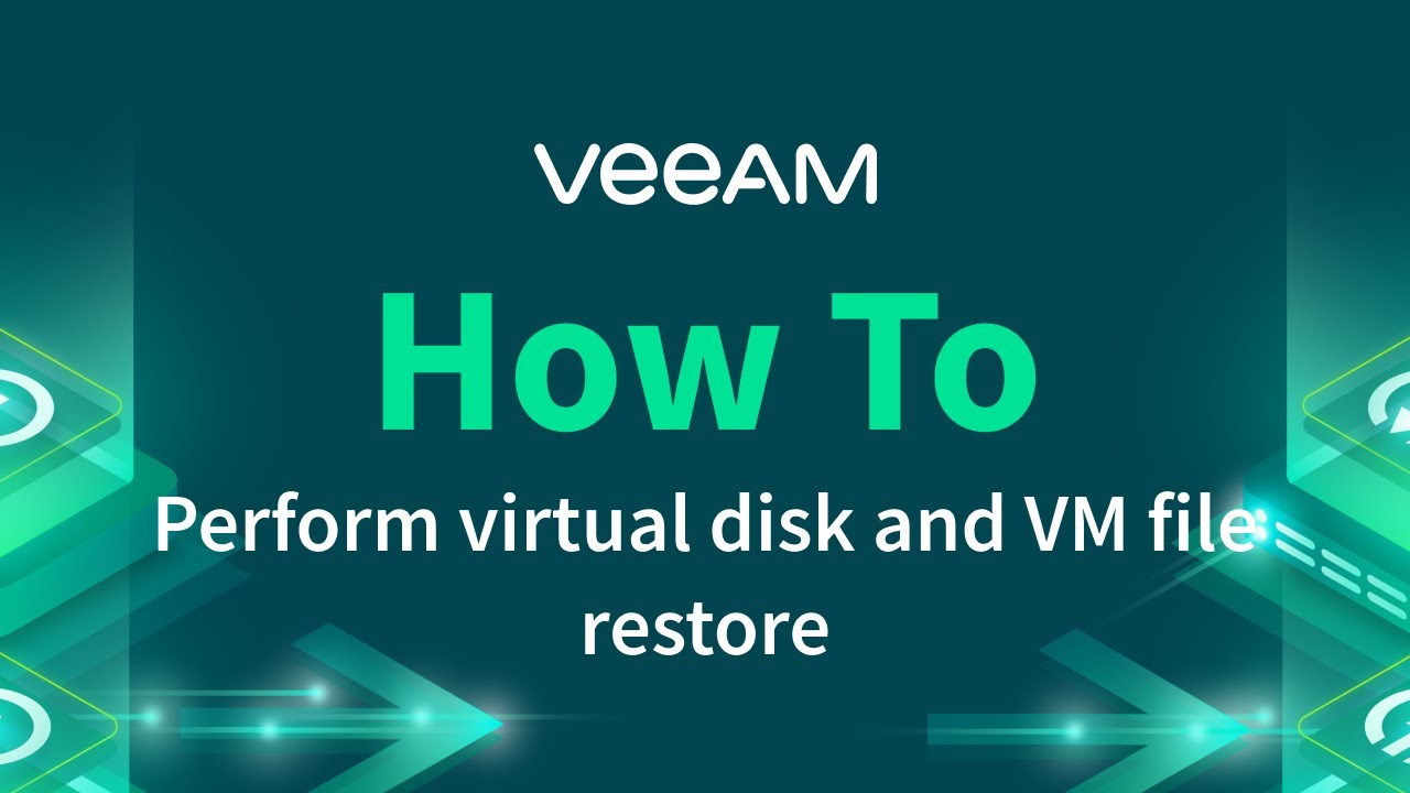 How to perform virtual disk and VM file restore video