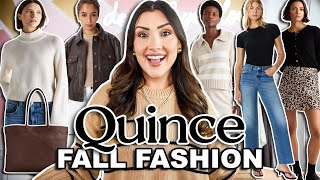IS QUINCE WORTH THE HYPE?? 🤔🤎 TESTING NEW FALL STYLES 🍁 sweaters, denim, bags & more 😍 #quince