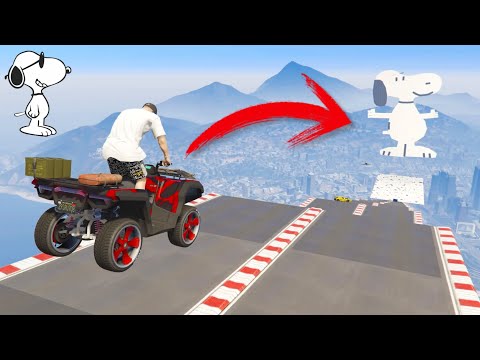 MEGA RAMPA SNOOPY! FINAL SUPER MEGA INCREIBLE!! - CARRERA GTA 5 ONLINE