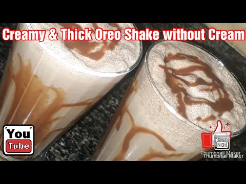 CREAMY AND THICK OREO SHAKE WITHOUT CREAM