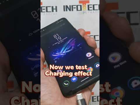 How to turn on atmosphere breathing lightning LED effect on Asus ROG 6 for music, call, charging