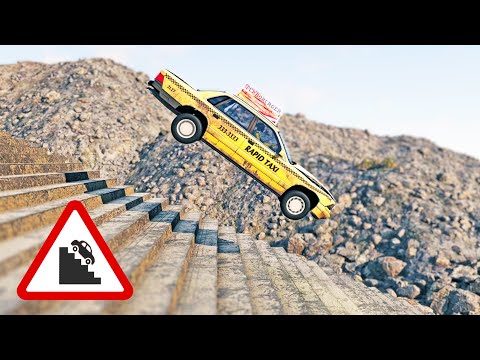 BeamNG Drive - Cars vs Stairs #11