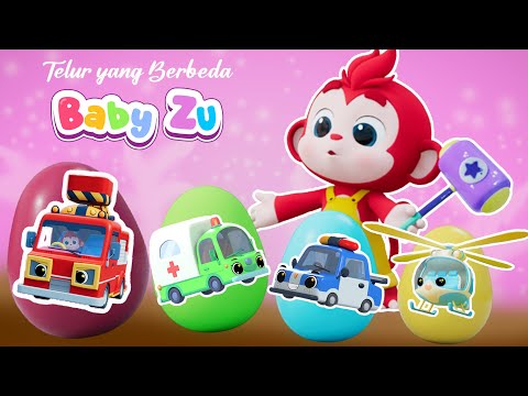 Telur yang berbeda ♪ Surprise egg kids song ♪ Lagu anak Indonesia Original ♪  BabyZu