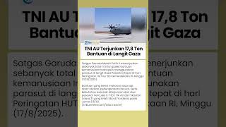 Hadiah HUT Ke-80 RI, TNI AU Terjunkan 17,8 Ton Paket Bantuan dari Indonesia untuk Warga Gaza
